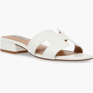 Chic White Slide Sandals